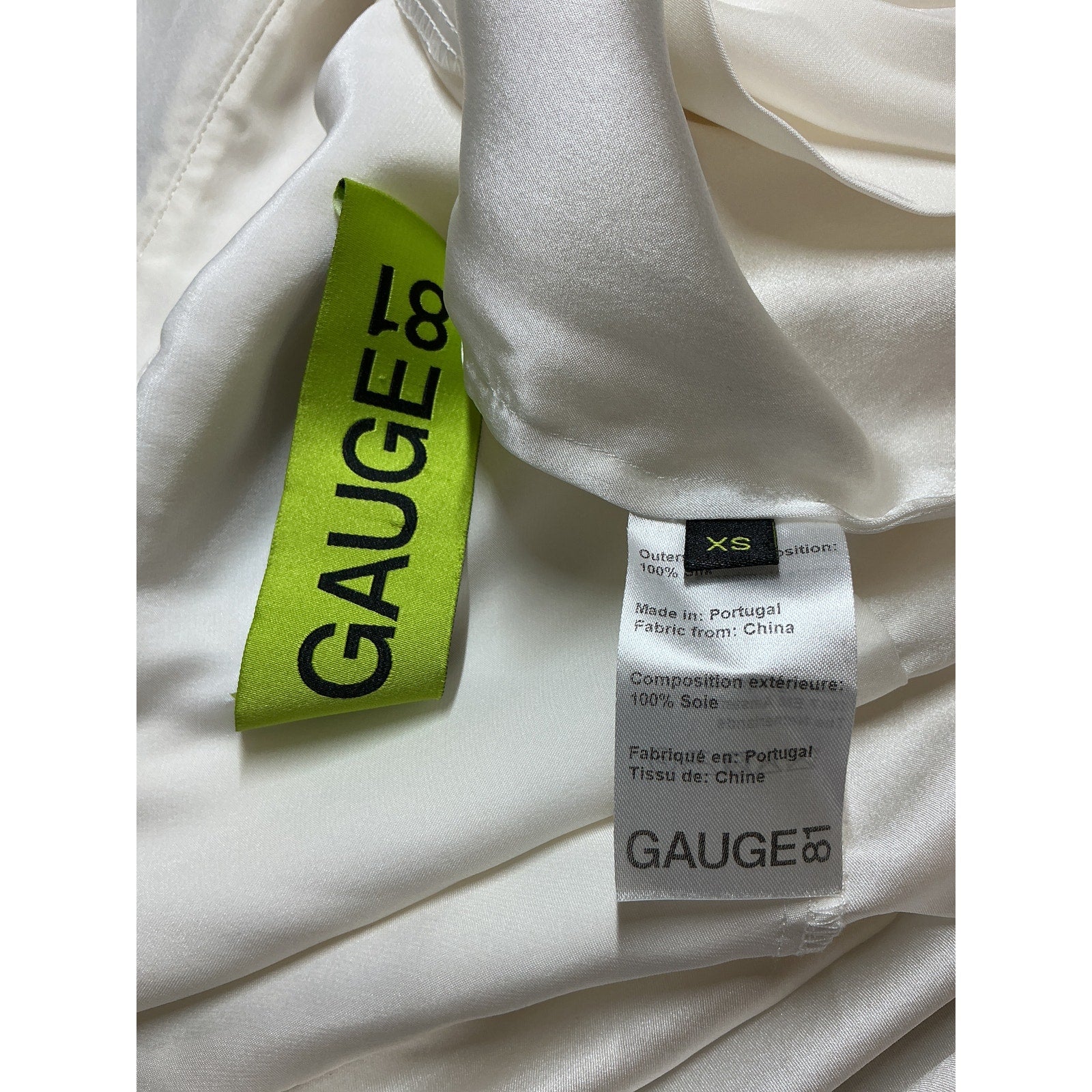 Gauge81 'Sabinas' White Silk Wrap Top Size XS