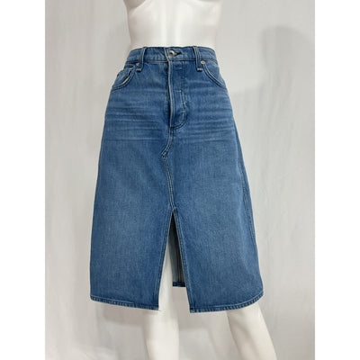 Rag & Bone 'Vintage' Blue Denim Midi Skirt Size 28