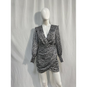 L'Academie 'The Joyce' Black Polyester Mini Dress Size XXS