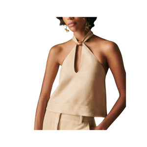 Sézane 'Lelio' Beige Viscose Top Size 38