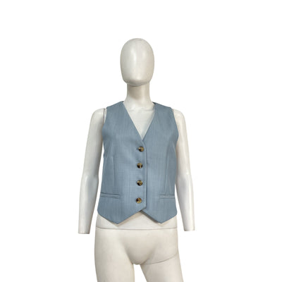 St. Agni 'Carter' Blue Polyester Vest Size M