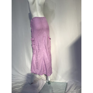Faithfull The Brand 'Katala' Purple Linen Cargo Skirt Size XS