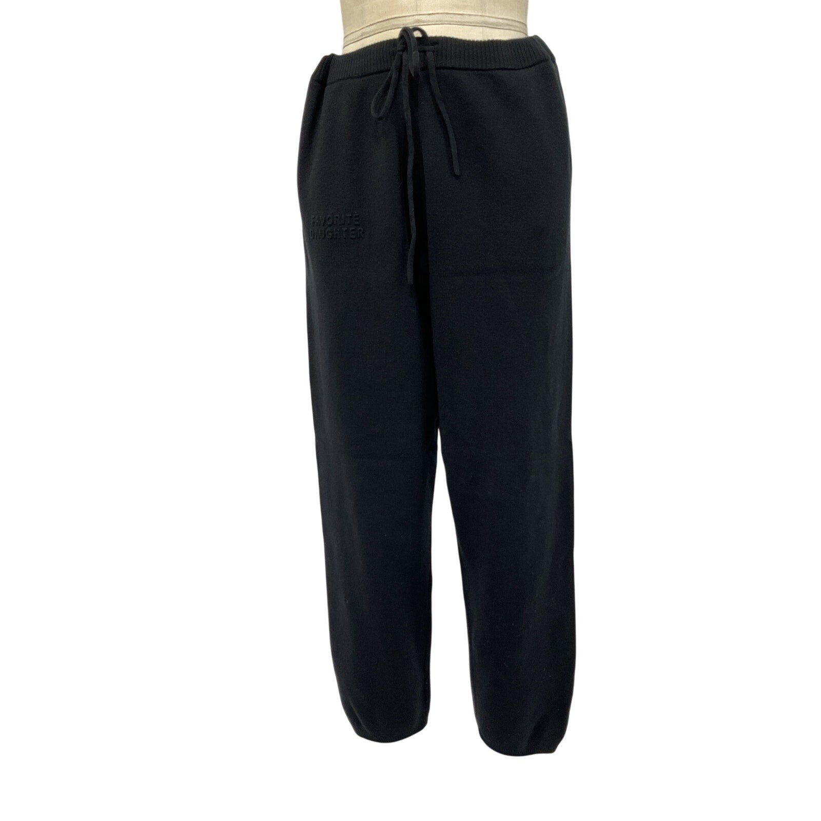 Favorite Daughter 'The Fatigue' Black Cotton Sisters Jogger Size L