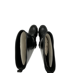 Gia Borghini Sleek Black Perni 7 Knee High Leather Boots Size 7