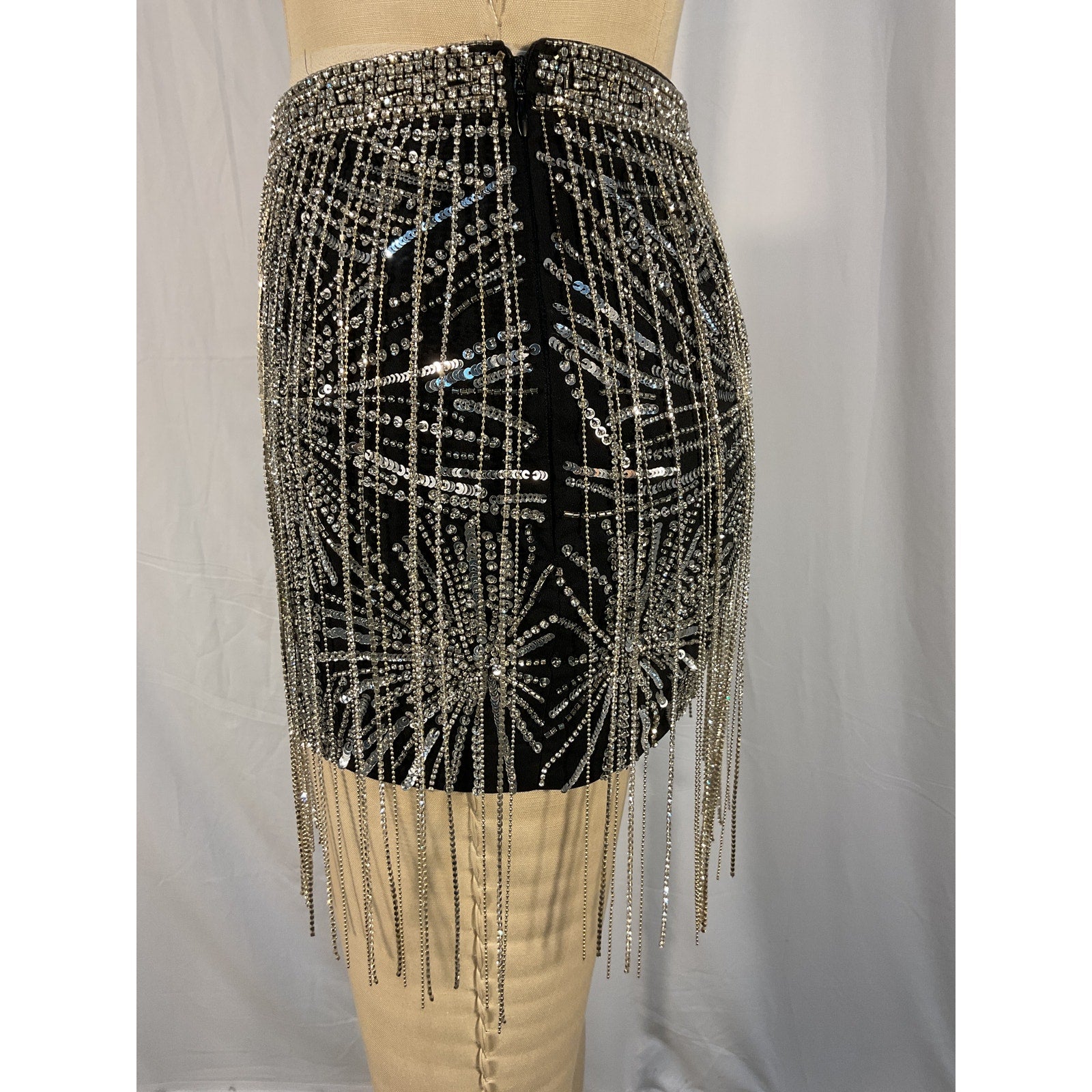 Retrof�te Black Polyester Mini Skirts Size XS