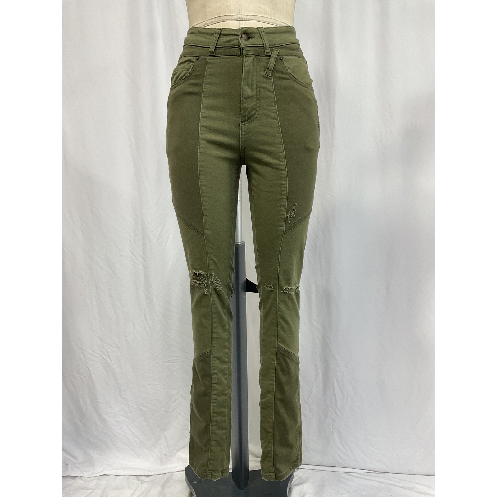 Retrofete 'Taryn' Green Cotton Pant Size 25 - NWT