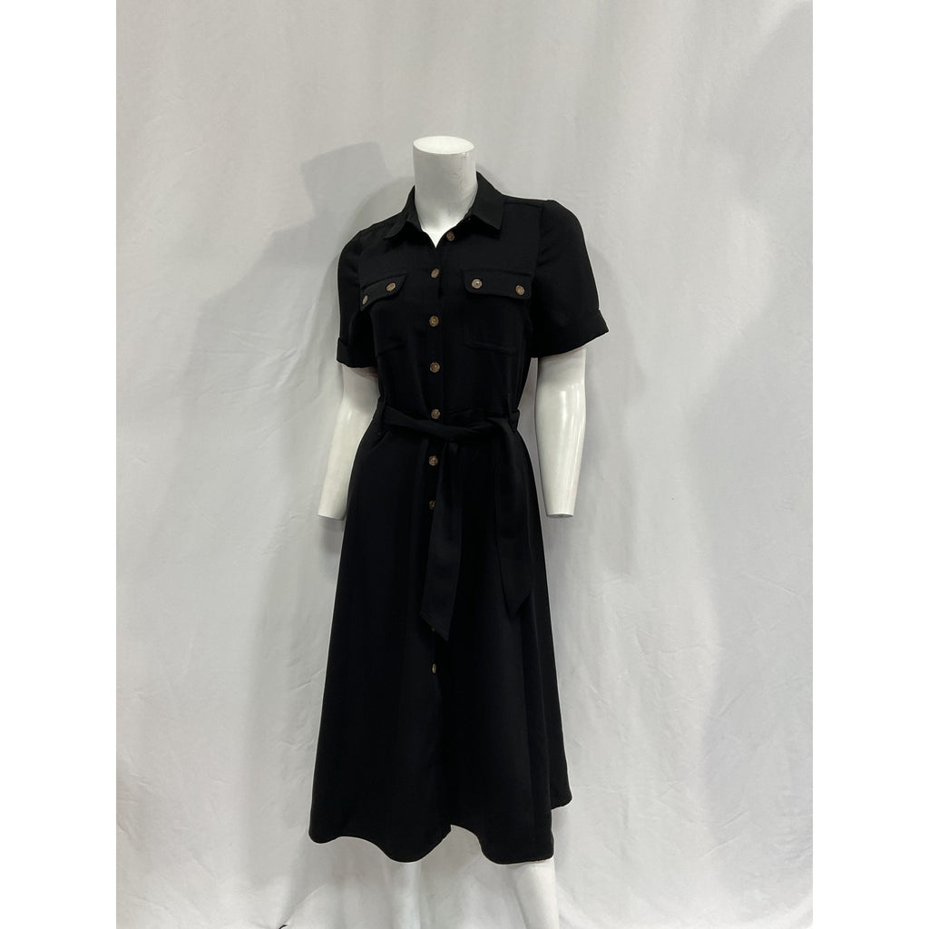 Sézane 'Jeannette' Black Polyester Dress Size 34