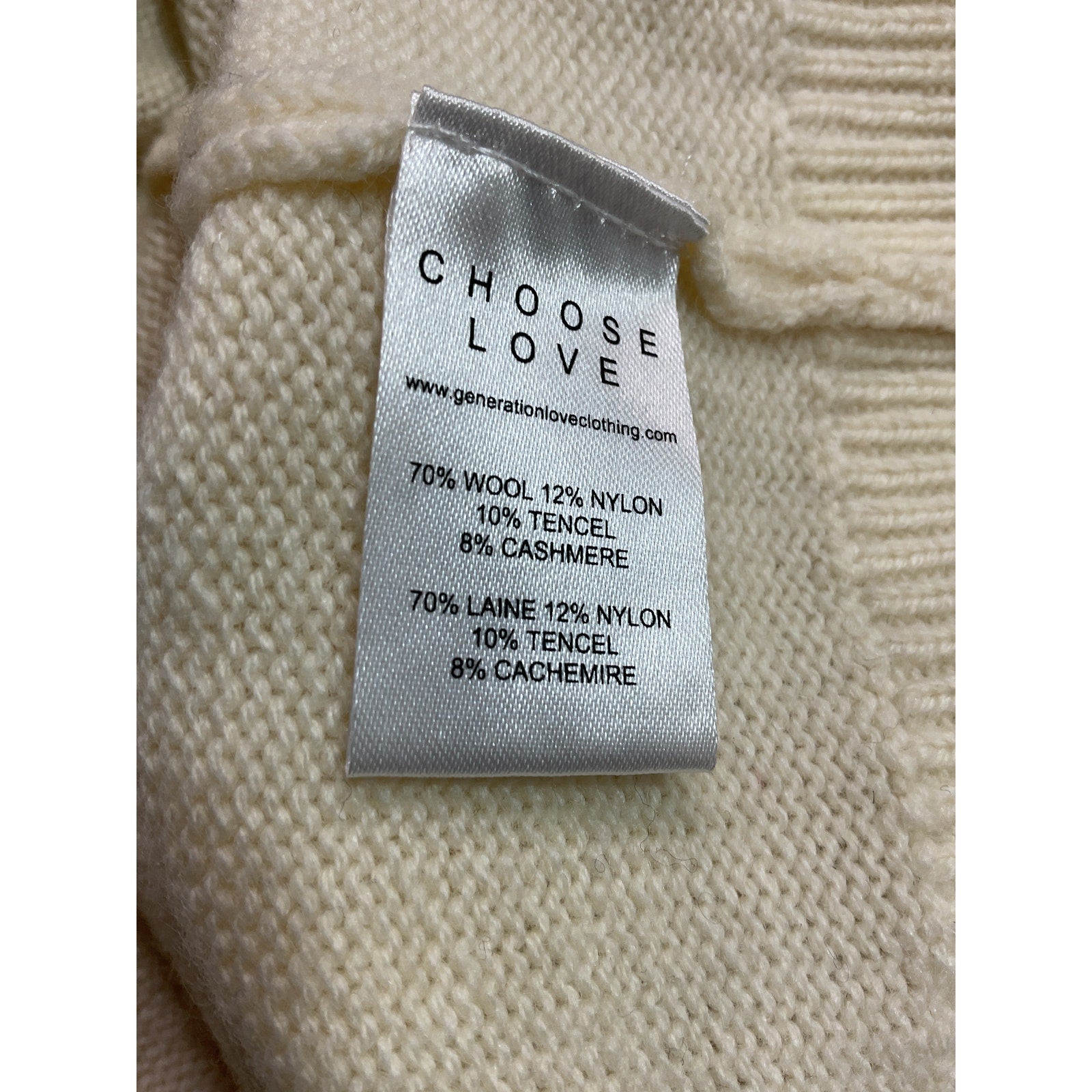 Generation Love 'Demi' White Chain Cardigan Size S