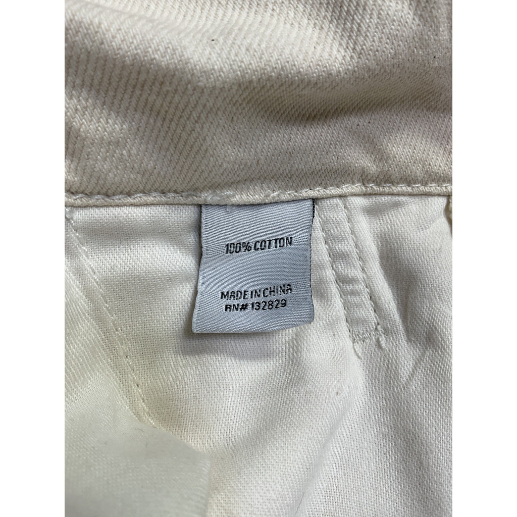 Helsa Low Rise White Cotton Mini Skirt Size S