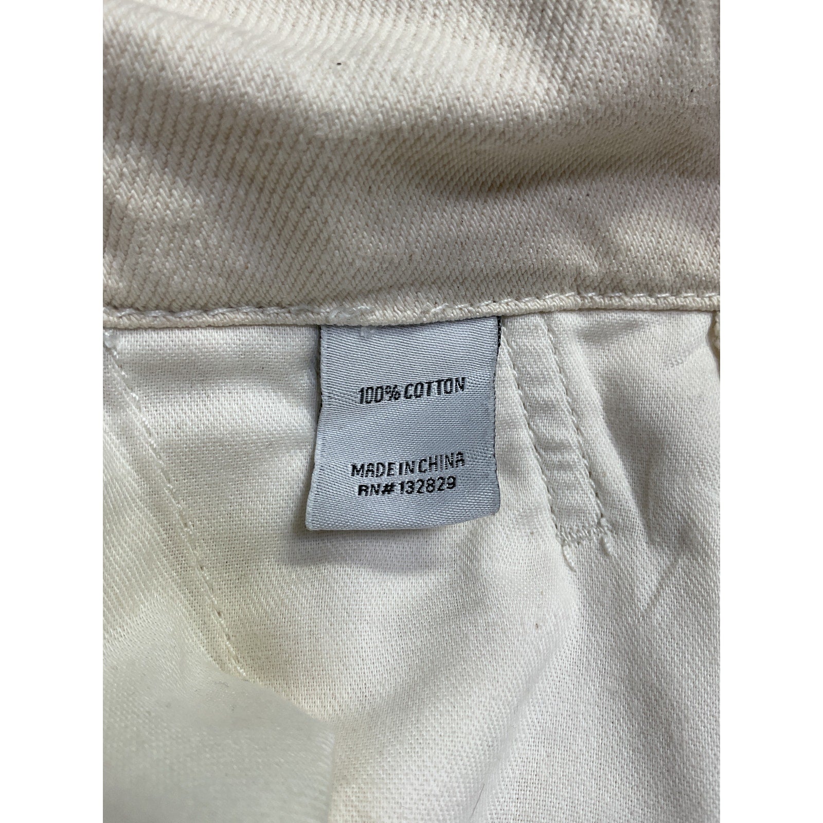Helsa Low Rise White Cotton Mini Skirt Size S
