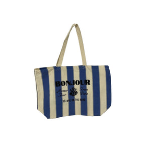 Sézane Blue Tote Bag