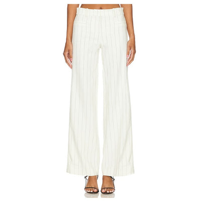 Ba&Sh Striped Ivory Elouan Pants Size 36 EU / 4 US