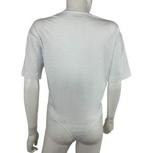 Grlfrnd Classic White Boy Tee Bodysuit Size XXS