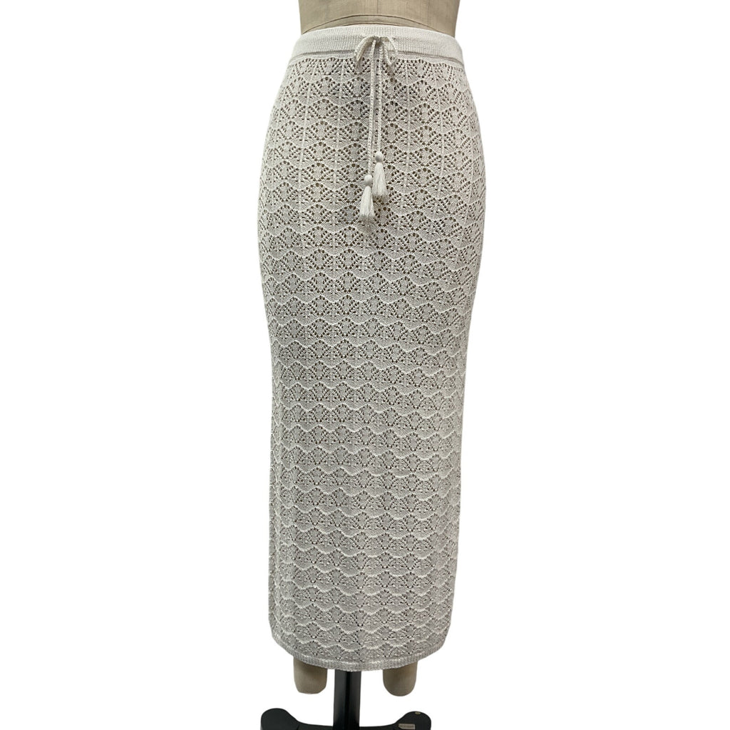 Lspace 'Sweet' White Acrylic Talk Skirt Size XS NWT