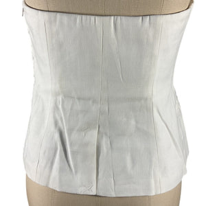 A.L.C. Structured White Renee Bustier Top Size 6