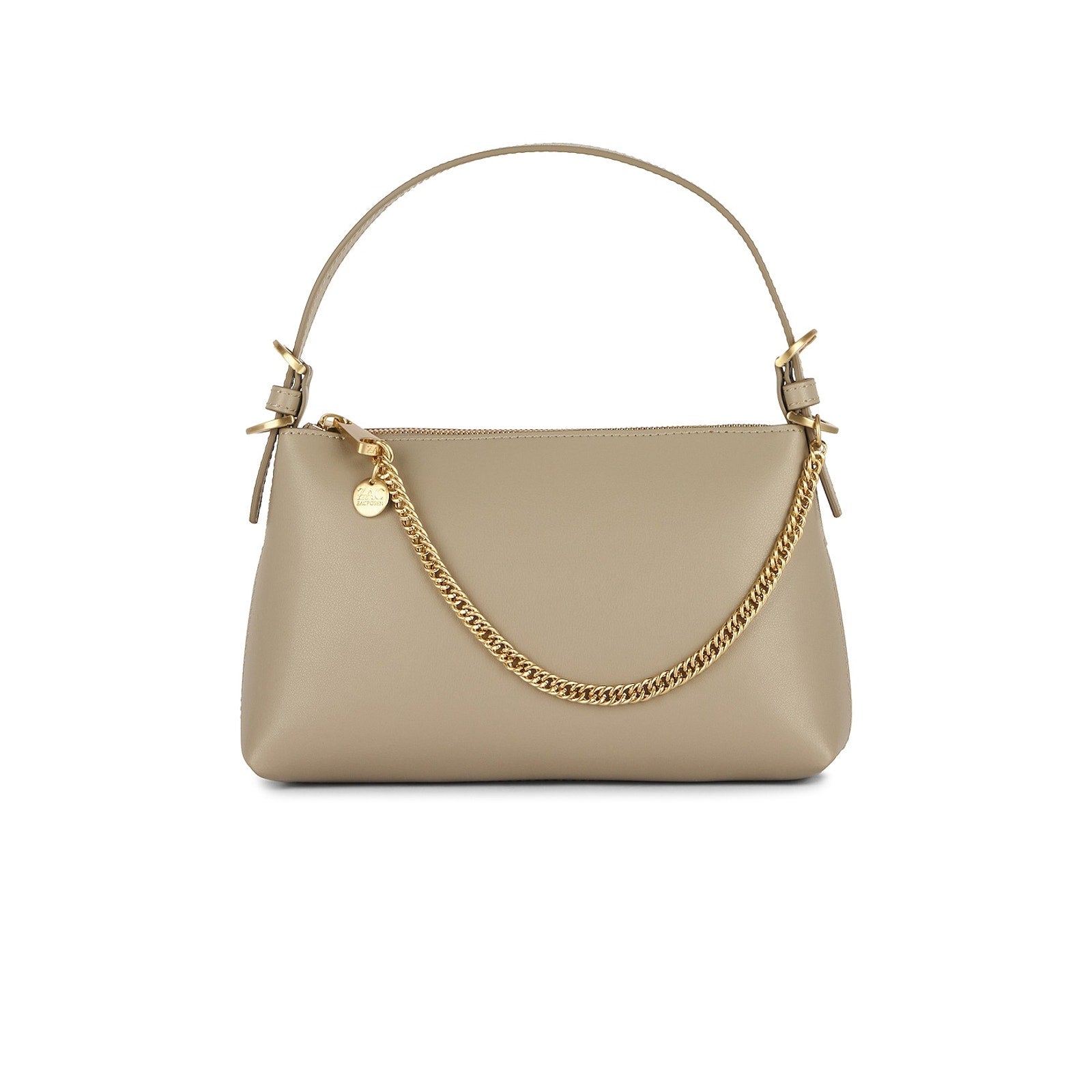 Zac Zac Posen Tan Leather Sip Top Crossbody Bag