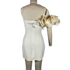 Jacquemus Ruffled White Duna Mini Size FR 34 / US 2 Dress