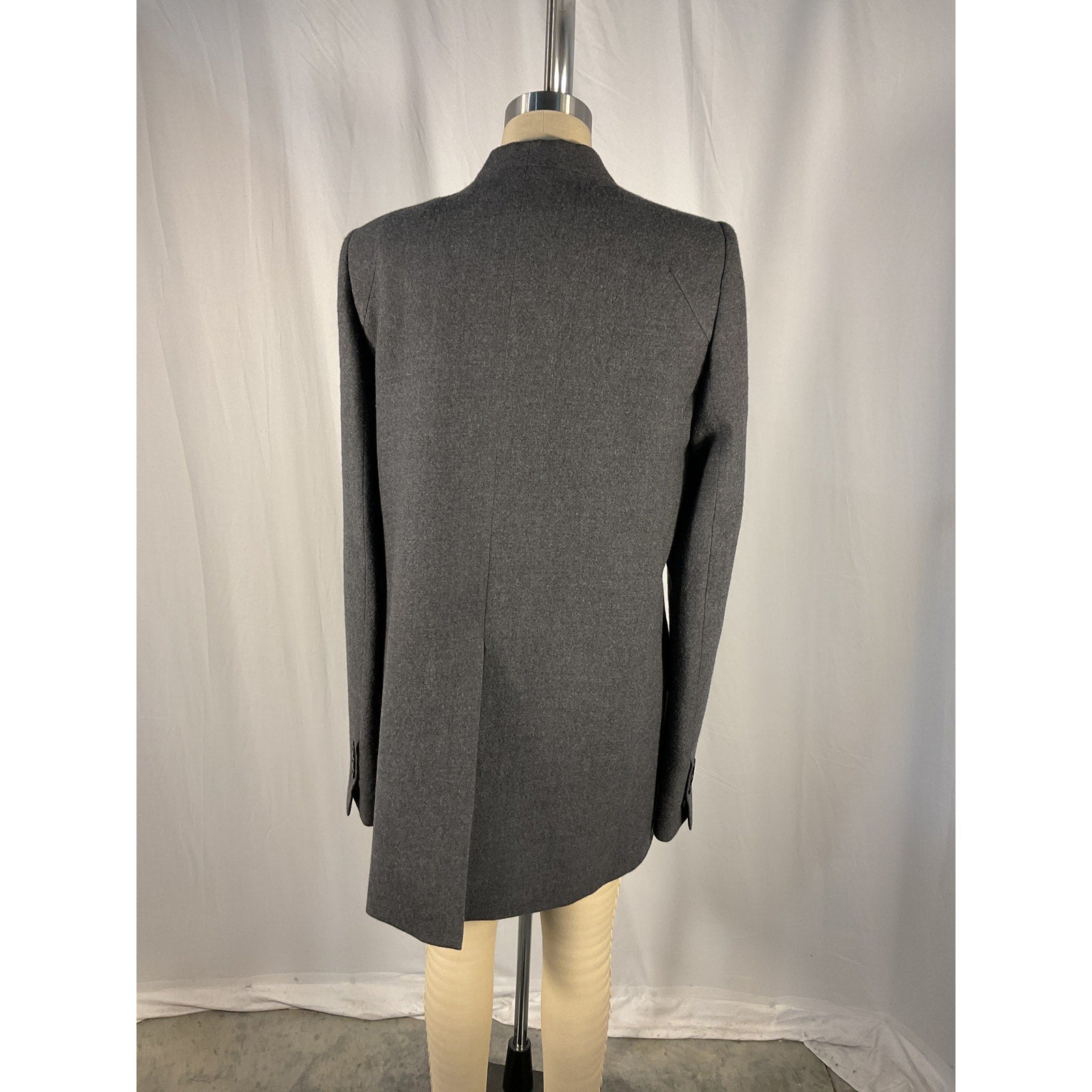 Ann Demeulemeester 'Oversized' Gray Wool Blazer Size M