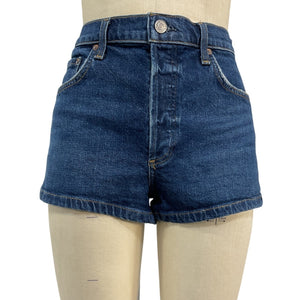 Agolde High Rise Blue Ridley Shorts Size 30