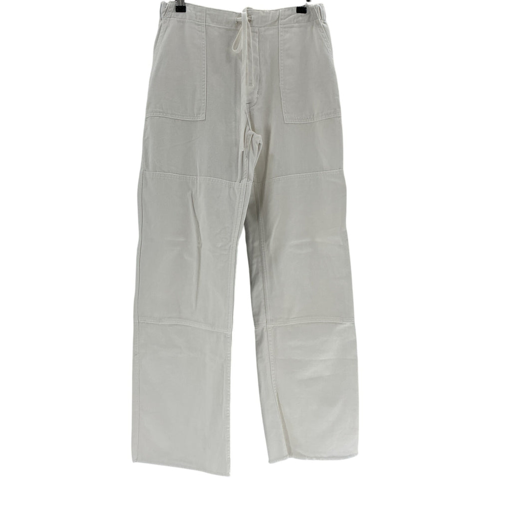 Re/Done 'Beach' White Cotton Pants Size 26