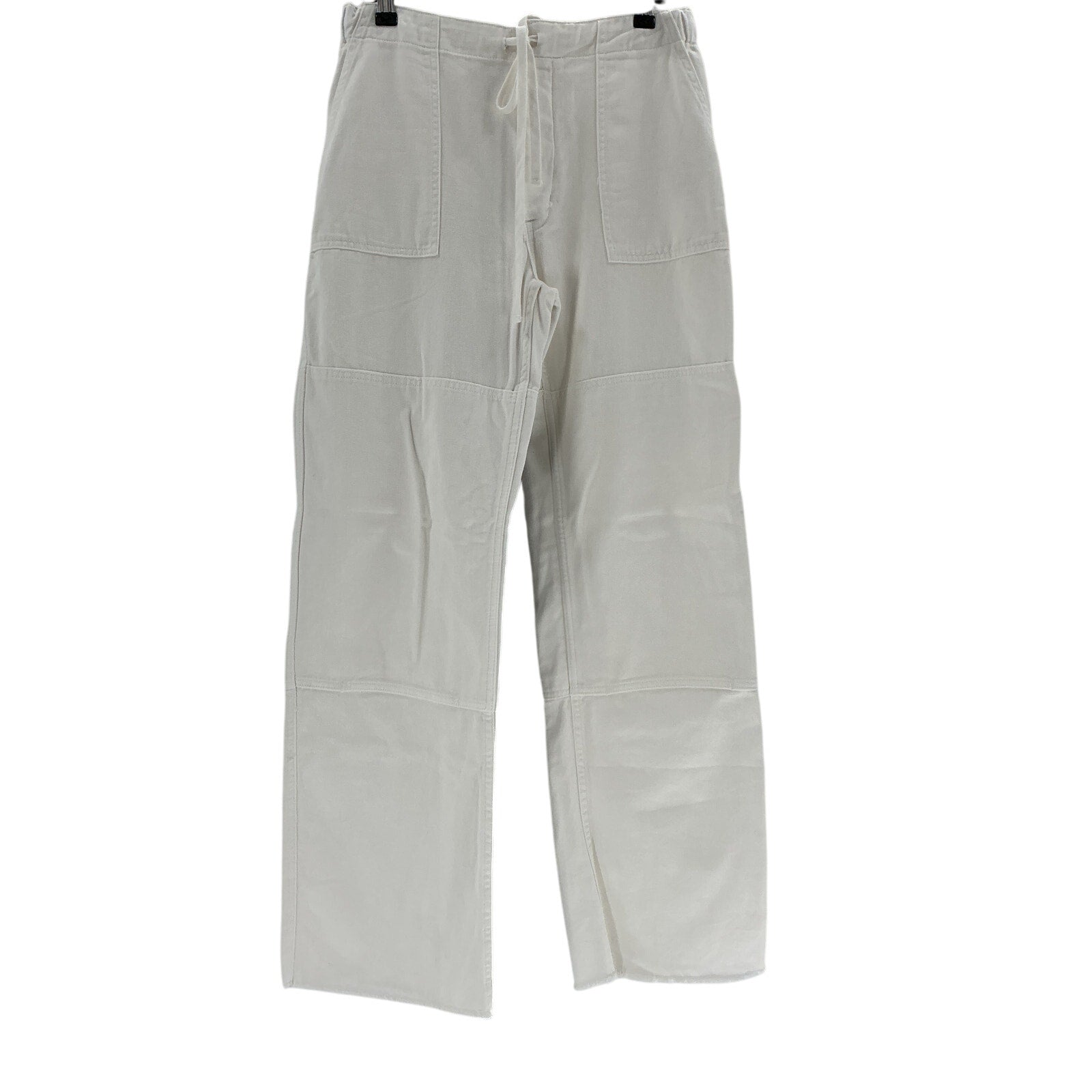 Re/Done 'Beach' White Cotton Pants Size 26