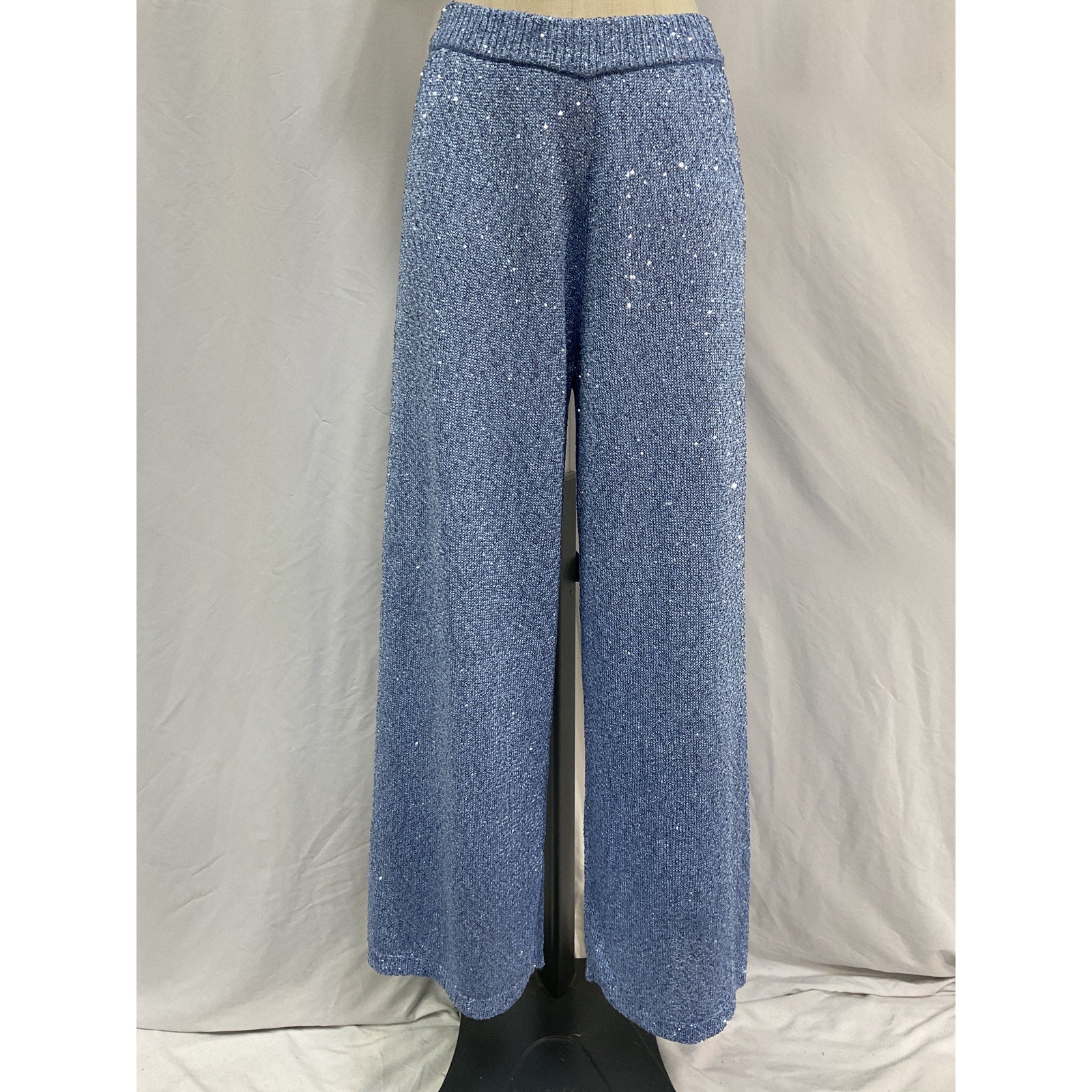 Simkhai 'Orissa' Blue Polyester Straight Leg Pant Size M