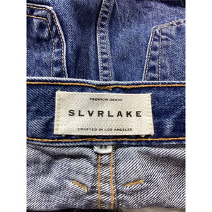 Slvrlake 'Low Rise' Blue Cotton Micro Mini Skirt Size 23