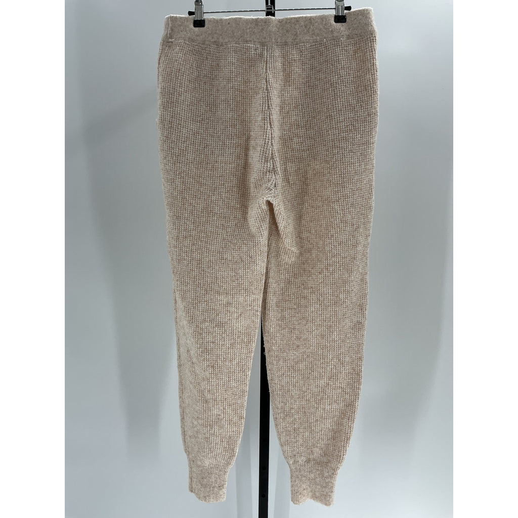 Hatch 'The Cozy' Beige Acrylic Waffle Jogger Size 2
