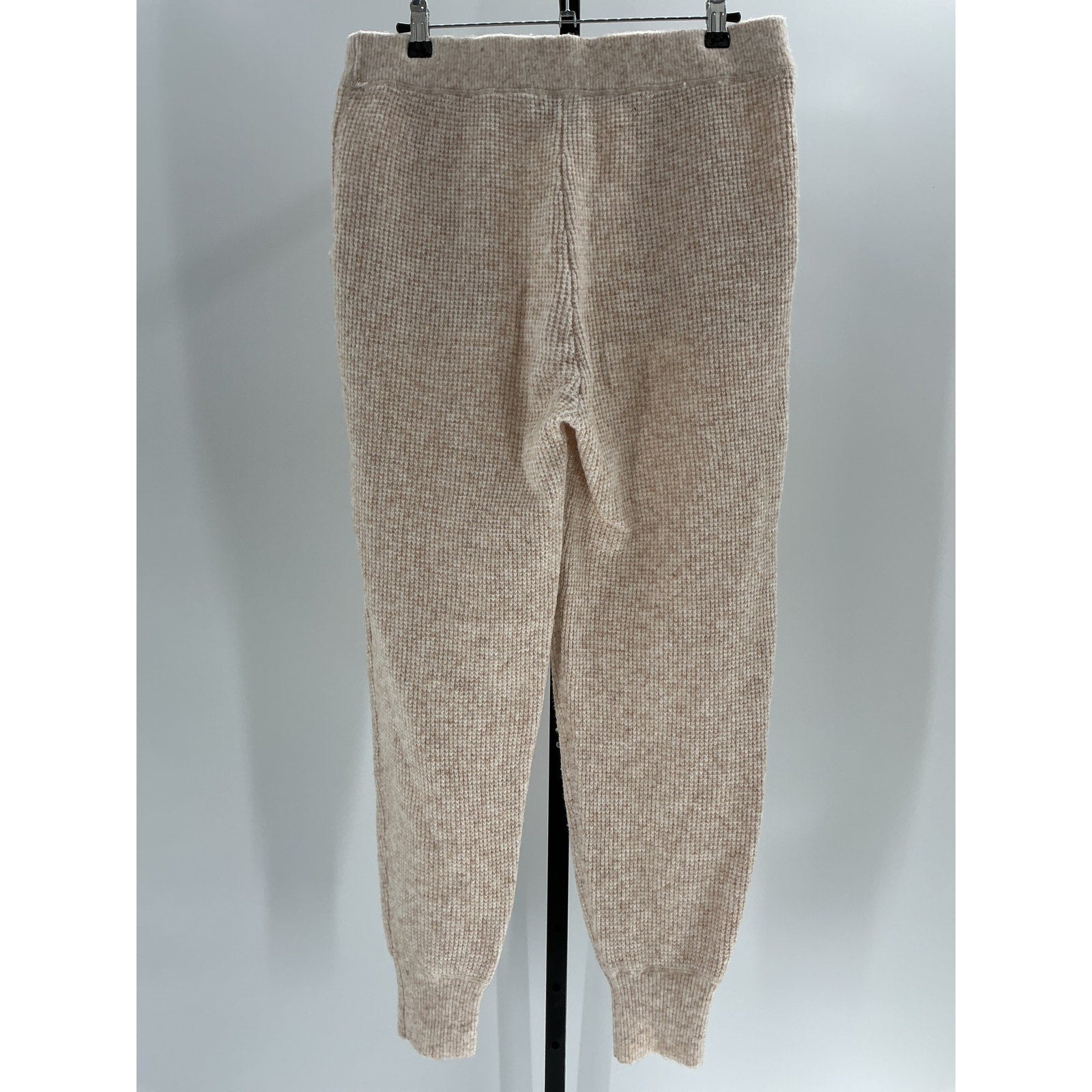 Hatch 'The Cozy' Beige Acrylic Waffle Jogger Size 2