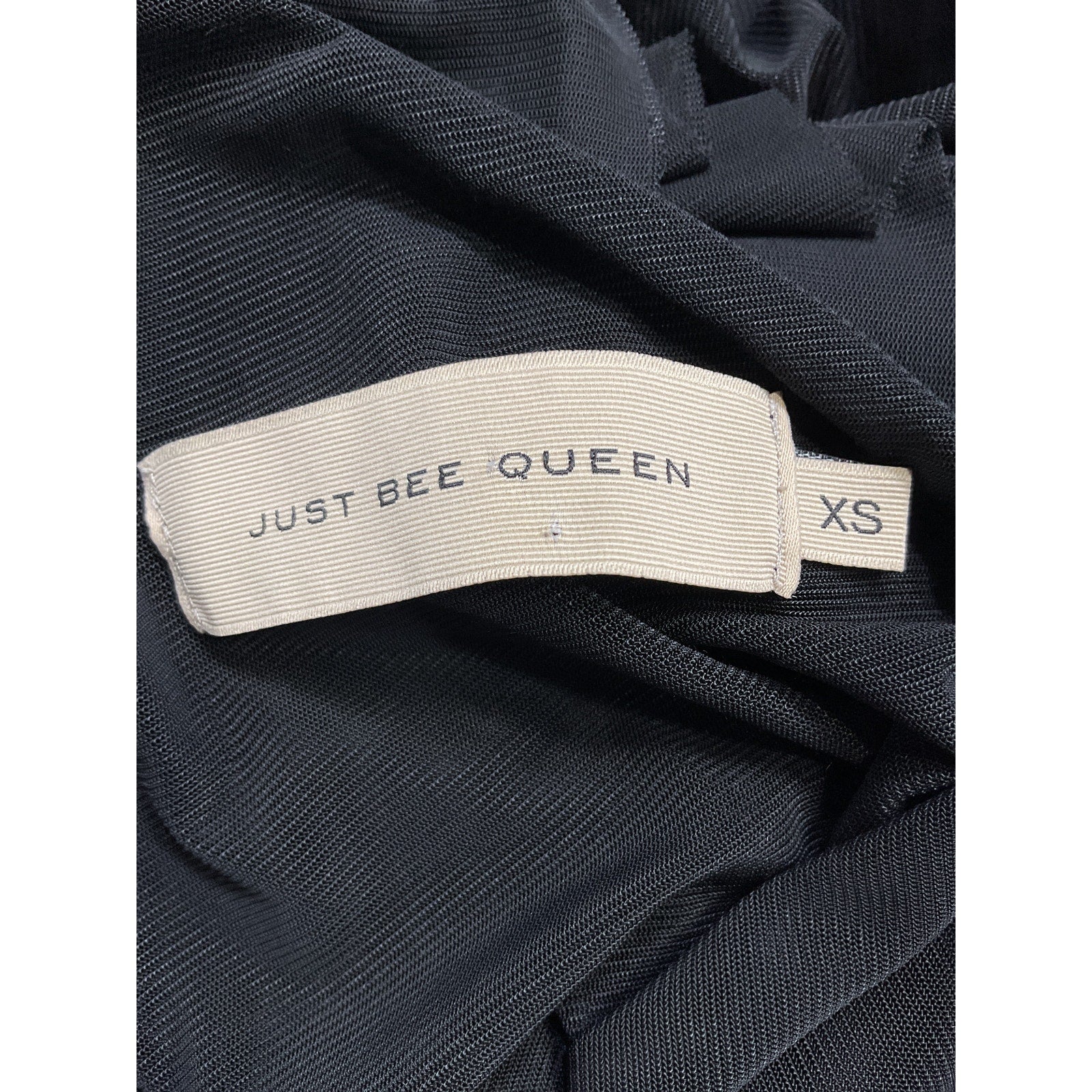 Just Bee Queen 'Pia' Black One Shoulder Top Size XS