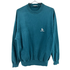 Balenciaga Classic Teal Crewneck Sweatshirt Size S