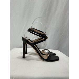 Stuart Weitzman 'Ellsie' Black 100 Lace-Up Sandal Size 5