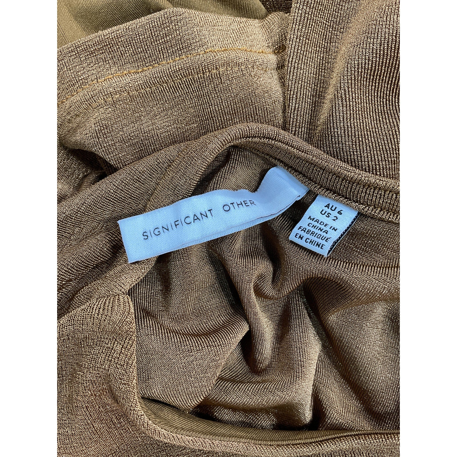Significant Other 'Texas' Brown Top Size 2