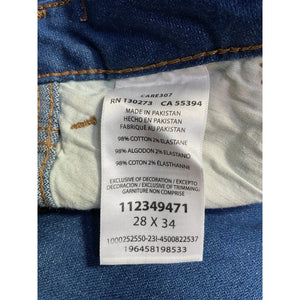 Staud Classic Blue Straight Cut Jean Trousers Size 28