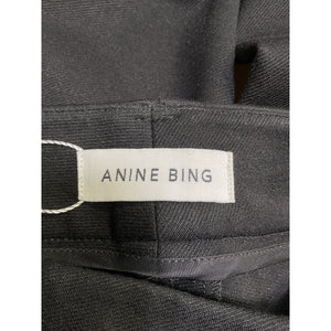Anine Bing Tailored Black Ian Pants Size US 2