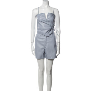 Nanushka Sleek Blue Wrap Camisole And Shorts Set Size Top  S / Shorts XS