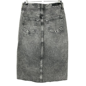 Ag Denim Jeans Denim Gray Haruko Midi Skirt Size 25