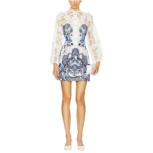 Camilla Elegant Multi Glaze And Graze Mini Dress Size S