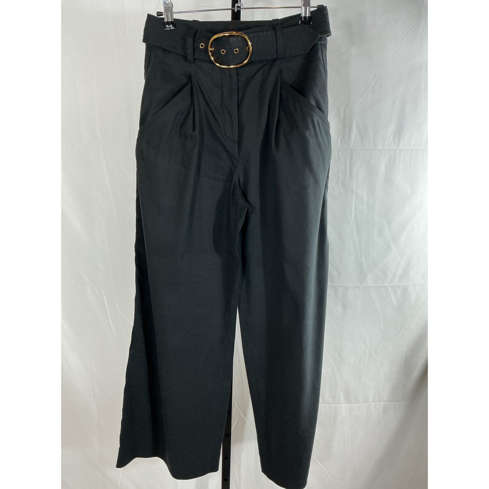 Veronica Beard 'Rimini' Black Linen Pant Size 2