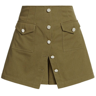 Derek Lam Utility Olive Yolie Cargo Skort Size 00 NWT
