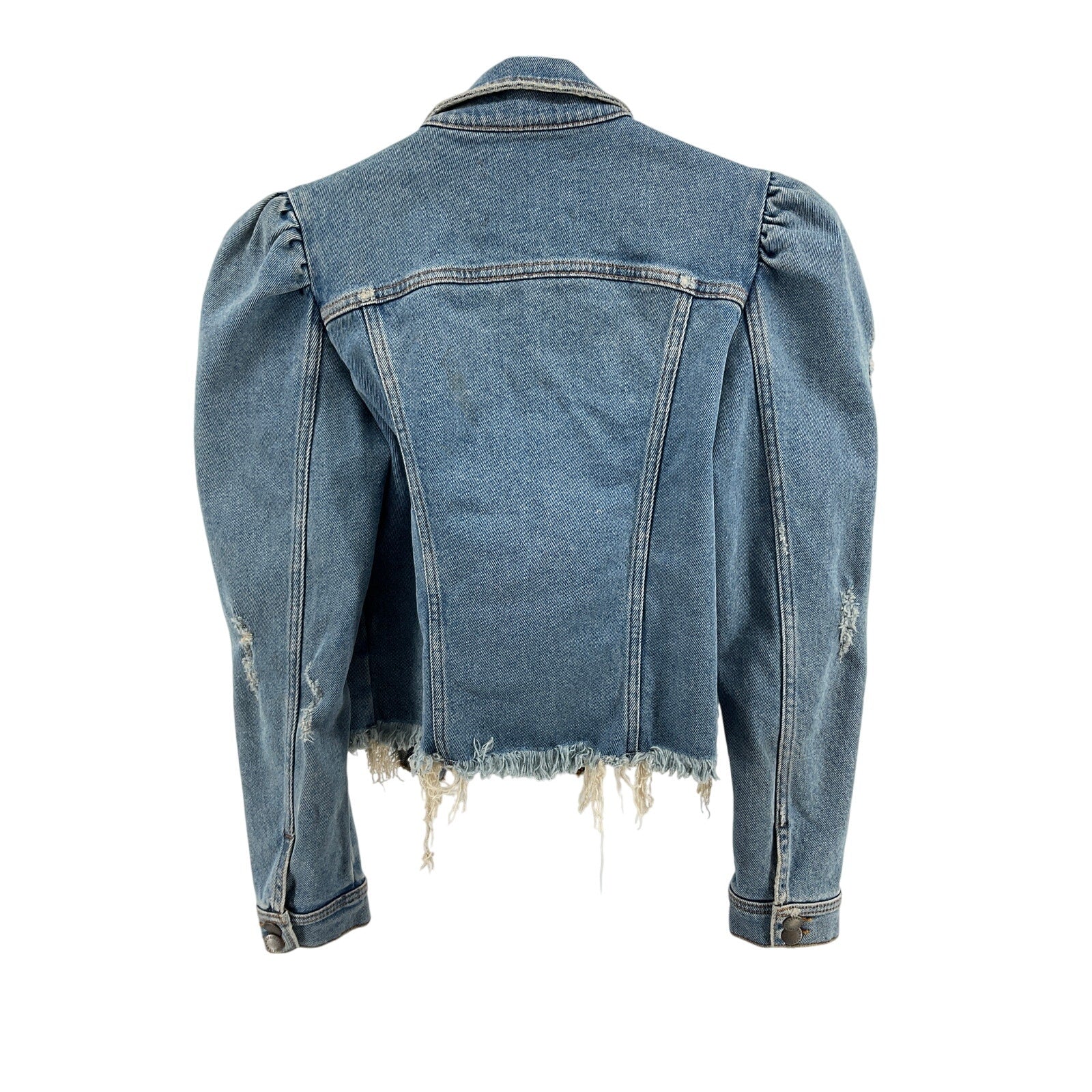Retrofete Fw20-3128 - Rissa Blue Cotton Jacket Size S