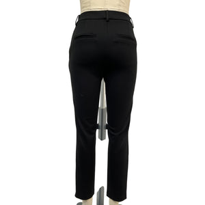 Anine Bing Tailored Black Ian Pants Size US 2