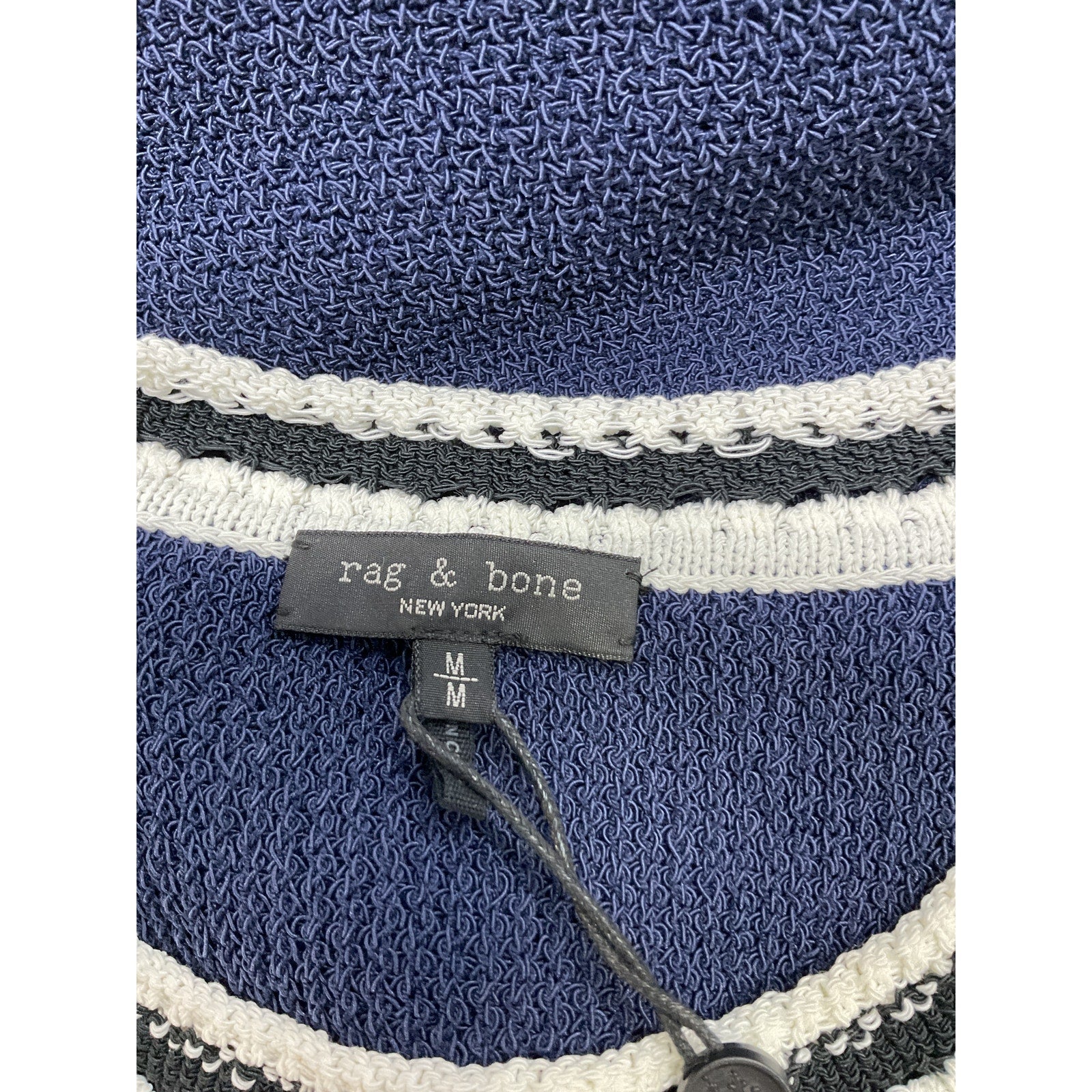 Rag & Bone 'Meghan' Blue Cotton Vest Size M - NWT