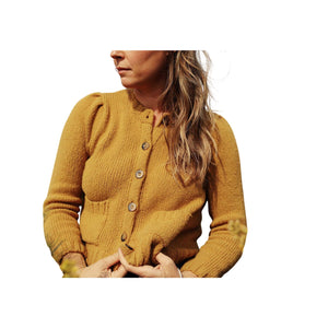 Dôen 'Risette' Yellow Cardigan Size M