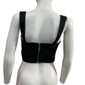 Retrofête Structured Coated Black Jaylee Bustier Size S