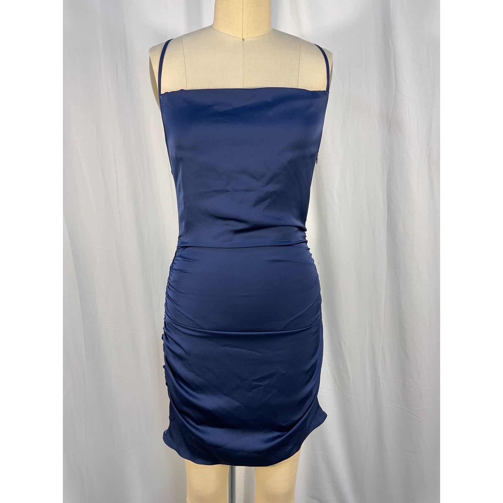 Ramy Brook 'Kiki' Blue Cowl Neck Mini Dress Size 2