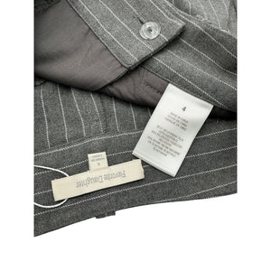 Favorite Daughter Tailored Gray Pinstripe Straight-Leg Pants Size 4