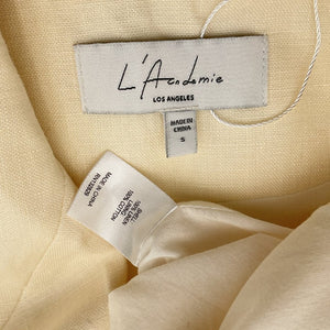 L'Academie Tailored Beige Carinne Vest Size S