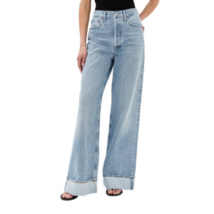 Agolde Relaxed Blue Dame Denim Jeans Size 25