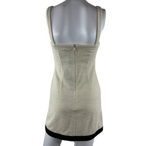Alexis Textured Ivory Sorena Mini Dress Size XS
